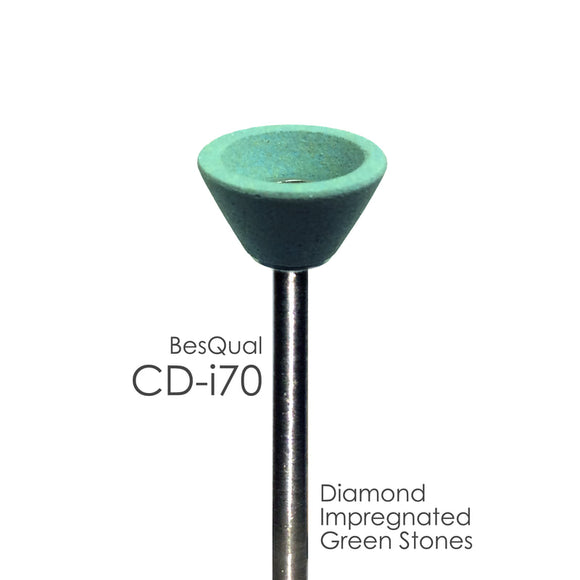 Besqual Diamond Impregnated Green Mounted Stones: Zirconia, All Ceramis & Hart Materials