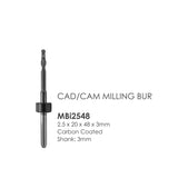 Imes-Icore Compatible Milling Burs: Carbon Coated