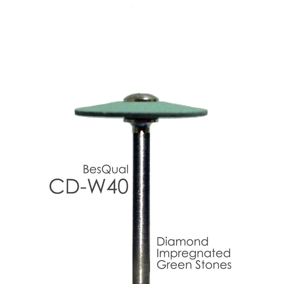 Besqual Diamond Impregnated Green Mounted Stones: Zirconia, All Ceramics & Hart Materials