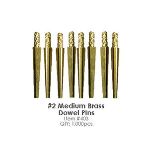 Besqual #2 Medium Brass Dowel Pins 1000pcs