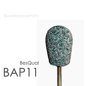 Besqual Blue Abrasive Points (HP Shank): #11 Medium