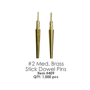 Besqual #2 Medium Brass Stick Dowel Pin 500 pcs